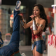 Gal Gadot as Wonder Woman.